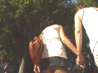 Cute Girlfriend Jiggles Her Ass In A Hot Voyeur Upskirt Video
