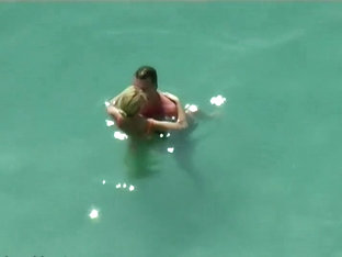 Couple Kissing And Fucking In The Water