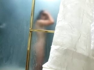 Well Placed Spy Cam Taped This Bushy Puss While Showering