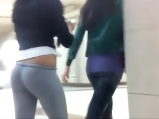 Thick Ass In Grey Leggings