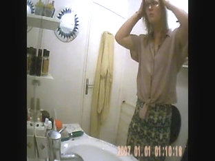 Blonde Amateur Toilet Hairy Pussy Hidden Spy Cam