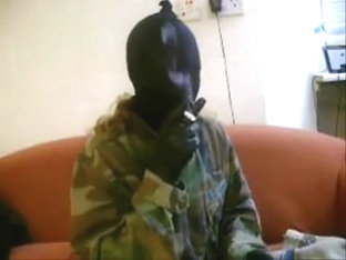 Smoking Pantyhosed Mask Robber