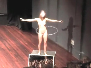 Naked Hula Hooping Performance Art With A Czech Babe