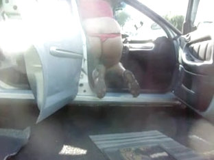 Cleaning The Car In A Thong 2