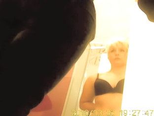 Blonde Mature Goes Out Of The Bra In Changing Room