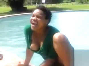 Black Women Swimming And Pissing In The Pool