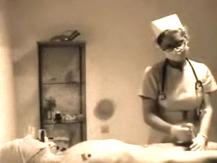 Vintage Masked Nurse Handjob