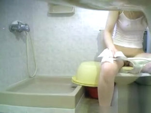 This Girl Is Caught In The Bathroom On Hidden Cam