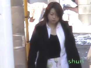 Busty Japanese Lady Grabbed From Behind By A Street Sharker