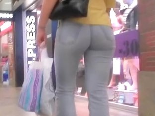 Mature Ass Showing Off At Shopping On Street Cam