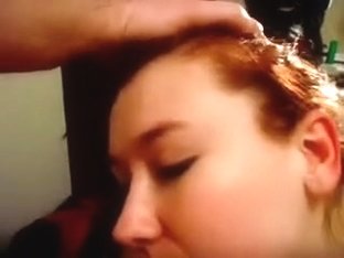 Redhead Girl Munching My Strapon For Ball Batter Fountain Facial On Webcam