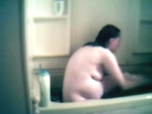 Pregnant Wife Taking A Bath