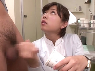 Horny Japanese Girl In Fabulous Nurse, Handjob Jav Scene