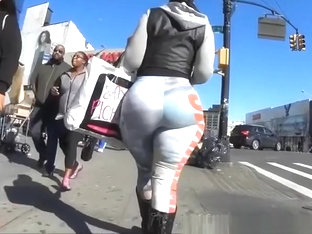Huge Ass Ebony Woman In Leggings