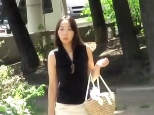 Asian Babes With Cute Bags Fall Victim To Skirt Sharking.