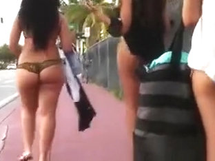 Amazing Thong On The Street