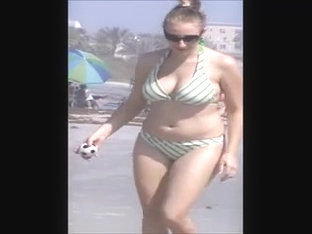 Sexy Blonde At Beach Huge Tits Jumping Slow Motion Must See
