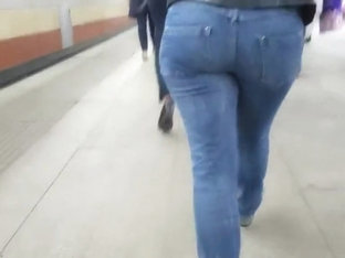 Sexy Russian Ass In Blue Jeans
