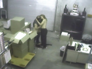 Spy Cam Catches Girl Sucking Dick In The Back Office