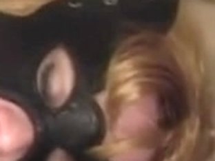 Masked Wife Enjoys Session With Darksome Bull