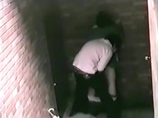 Voyeur Captures An Asian Student Getting Doggystyle Fucked In An Alley
