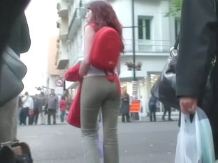 Sexy Ginger In Tight Pants Voyeur Video For Free