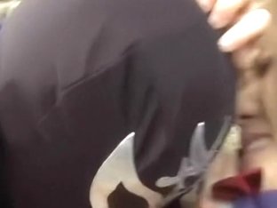 Masked Guy Suckled Japanese Girls Tits Like A Shark