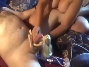 Dollylover Gets A Handjob From Two Girls.