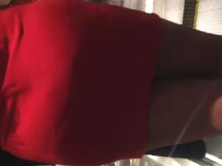 Sexy Ass In Red Dress