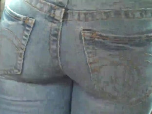 Young Tight Ass & Butt In Blue Jeans