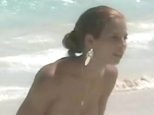 A Stimulating Bum On A Nudist Beach Caught On Cam
