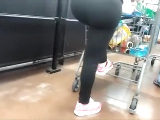Big Butt Stretched The Tights