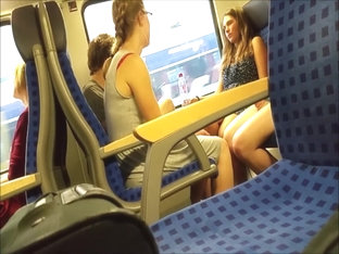 Sexy M Hot Girls Legs Om A Train Journey