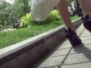 This Hot Upskirt Video Contains Classy Legs And Nice Butt