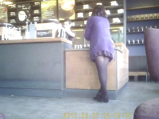 Beautiful Legs At Coffee Shop