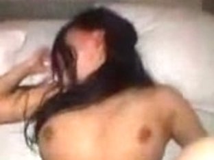 Long-haired Asian Cutie Moans While Being Fucked