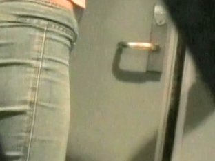 Hot And Sexy Asses In Jeans Caught In Changing Room