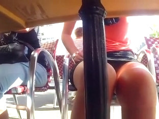Under The Table Upskirt