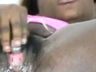 Dark-skinned Diva Gets Her Pussy Wet And Squirty