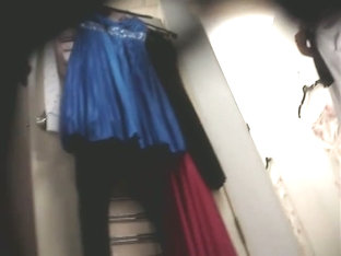 Voyeur Dressing Room Video With Female Trying On New Dress