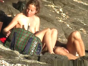 Nudist Couple Enjoying The Sunny Day
