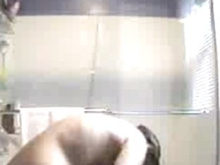 Naked Chick With Big Tits Drying Her Body After A Shower