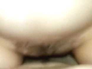 Girl Inserts Her Bf's Dick In Her Hairy Pussy And Rides Him POV