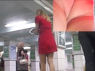 Lady In Red Upskirt