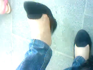 Amazing Candid Flats Shoeplay (with Nylon Feet)