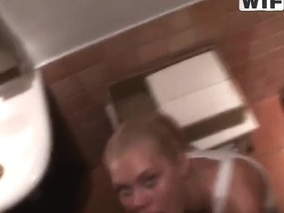 Evanka Sucks A Dirty Dick In A Men's Room