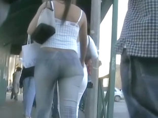 Perfect Round Ass In Nice Denim Jeans