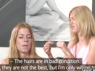 Hair Brush And Lesbian Teen Fucking