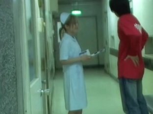 Sharked Girl In Nurse Uniform Fell On The Floor
