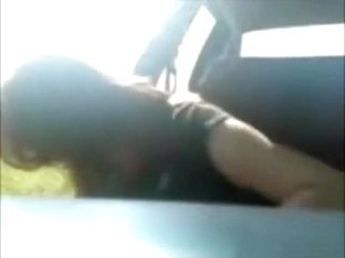 Latina Fucks Her BF In His Car In Nature